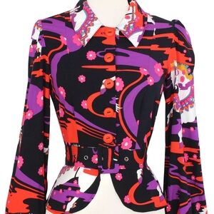 Colorful Women's top with Bold Patterns